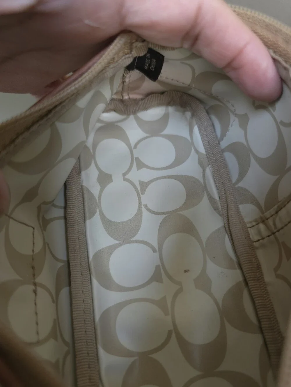 Coach Vintage Rare  Leatherware Est.1941 Nylon Cosmetic Pouch Released In 2005